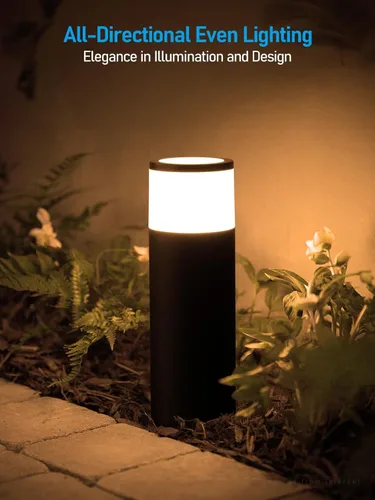 Miniatura 3 de LEONLITE Paquete de 8 luces LED de 5 W para trayectoria de bolardo de paisaje, luces de paisaje de bajo voltaje de 12 V-24 V, 3000 K blanco cálido