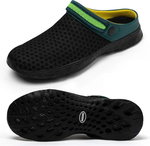 Miniatura 14 de SAGUARO - Zapatos de jardín de secado rápido para hombre y mujer, ligeros y transpirables. Zuecos de jardinería, sandalias de agua y malla