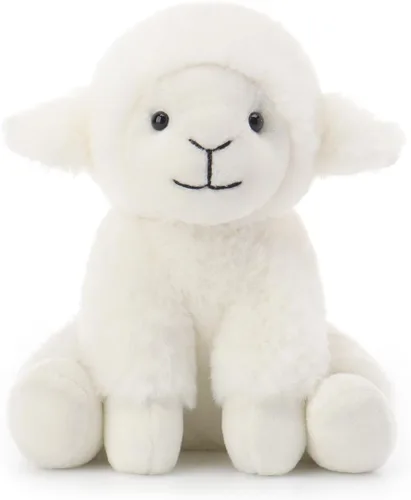 Miniatura 10 de Apricot Lamb Toys - Peluche de oveja de cordero crema con orejas suaves y esponjosas (cordero crema, 8 pulgadas)