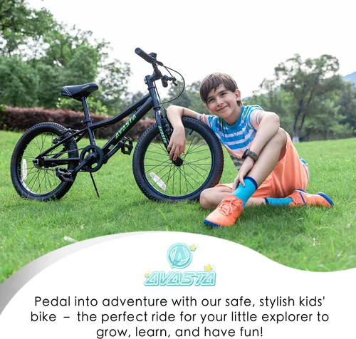 Miniatura 4 de AVASTA Govet Bicicleta de Montaña de 20'' para Niños de 6-12 Años para Niños y Niñas con Horquilla de Suspensión, Transmisión de 6 Velocidades