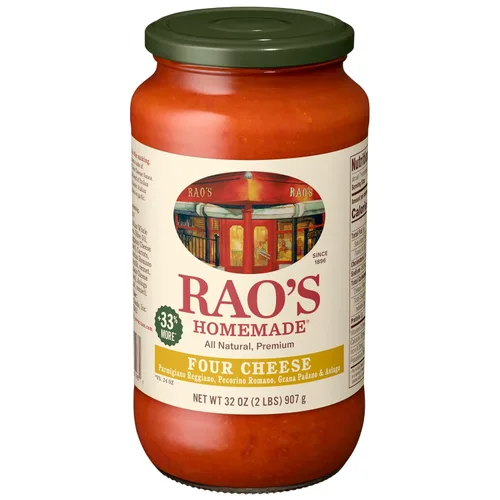 Miniatura 18 de Rao's Homemade Salsa de pasta de cuatro queso, 24 onzas, salsa de tomate, todo propósito, salsa de pasta apta para keto, tomates de alta calidad