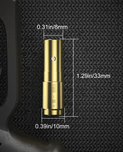 Miniatura 3 de Feyachi Láser de avistamiento de calibre .223 0.219 in/0.354 in Red Dot Laser Boresighter para pistola pistola con interruptor de cola incluido Latón