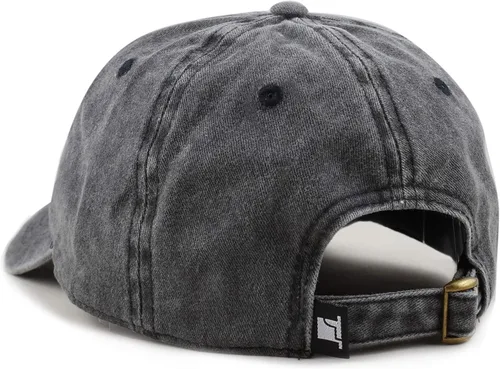 Miniatura 3 de The Hat Depot 100% algodón pigmento teñido de perfil bajo sombrero de papá seis panel casquillo
