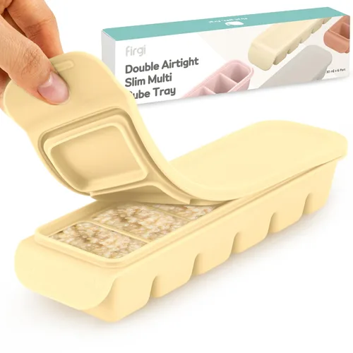 Miniatura 30 de Bandeja de silicona para congelador con tapa, 100% silicona platino de grado alimenticio, resistencia a fugas y apta para lavavajillas para 4