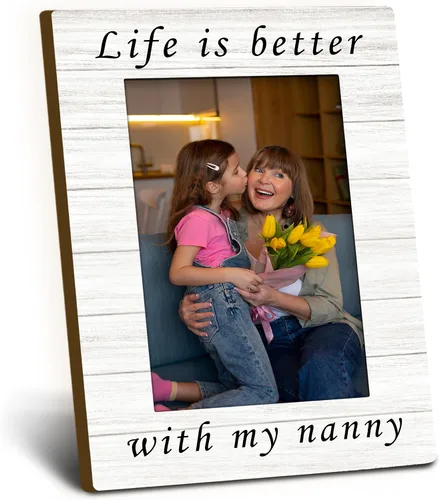 Miniatura 9 de Marco de fotos de madera para regalar a papá y mamá, de 4 x 6 pulgadas, para papá e hija, regalo de cumpleaños para padre de hijas y niñas, Life is
