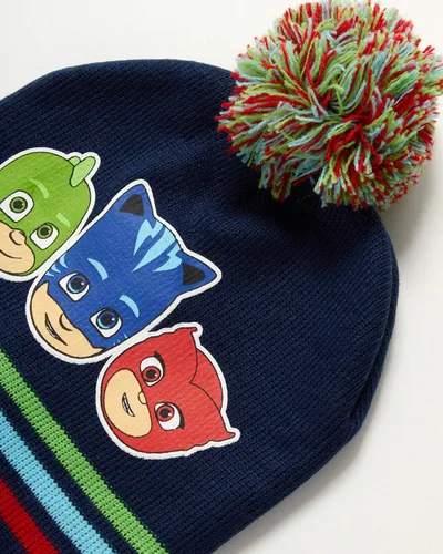 Miniatura 4 de PJ Masks Conjunto de tres piezas de gorro de invierno guantes y bufanda polaina