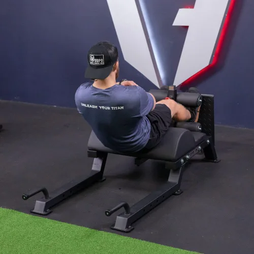 Miniatura 3 de Titan Fitness Desarrollador ajustable de glúteos y isquiotibiales (GHD), equipo de levantamiento de entrenamiento cruzado en gimnasio doméstico