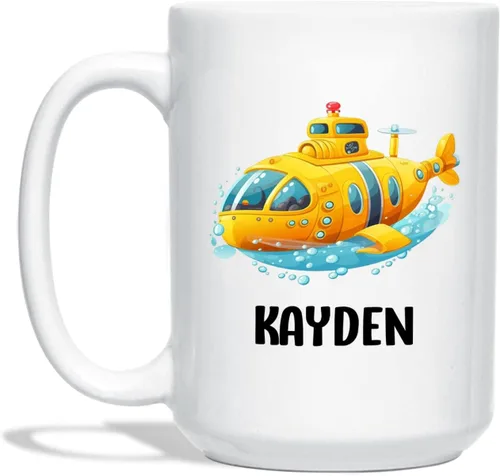 Miniatura 14 de Taza de café de avión personalizada con nombre de los niños, taza de café de avión personalizada de 11 onzas y 15 onzas, taza de cerámica blanca