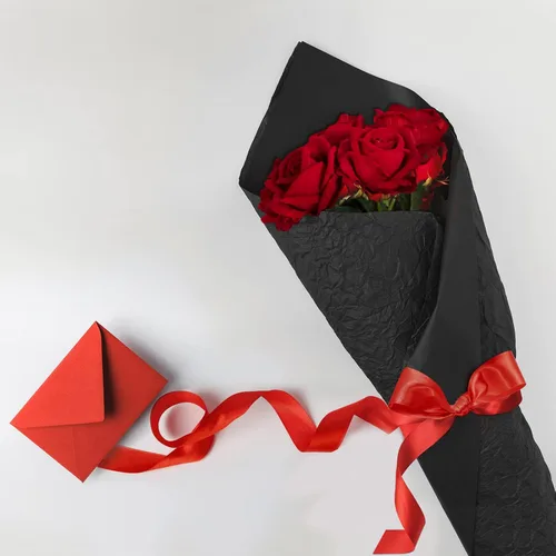 Miniatura 4 de SHOWIN - Cinta de satén roja de doble cara, 1 pulgada x 25 yardas continuas, cinta roja de satén para envolver regalos, decoración de boda y ramos