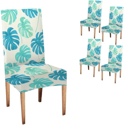 Miniatura 64 de CAPSCEOLL Fundas para Sillas De Comedor 4, Funda elástica para silla de comedor, lavable de elastano, fundas para sillas Parsons de cocina, Fundas