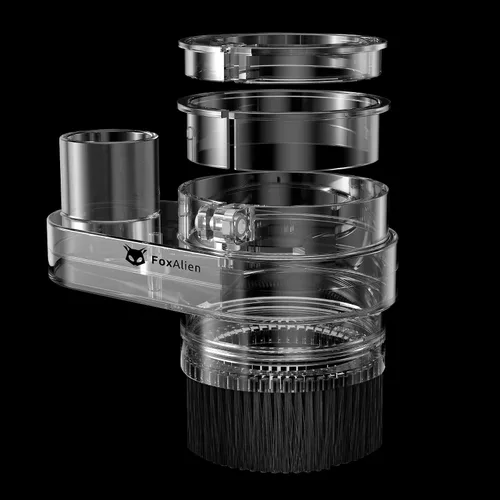 Miniatura 6 de FoxAlien Zapatilla Antipolvo de 69mm de Diámetro para Máquina de Router CNC, Compatible con Motor de Husillo de 52mm y Router de 65mm, Diámetro