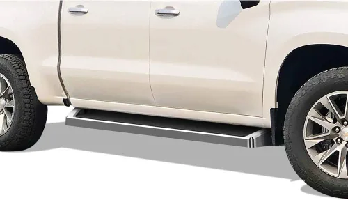 Miniatura 18 de APS Estribos negros compatibles con Chevy Silverado GMC Sierra 1500 2019-2026 Crew Cab y 2500 HD 3500 HD 2020-2026