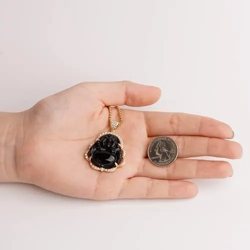 Miniatura 4 de Collar de llamativo de buena suerte, Dije de lujo de circonia cúbica con cadena chapada en oro de 18 quilates, Regalo de joyería refinada de collar