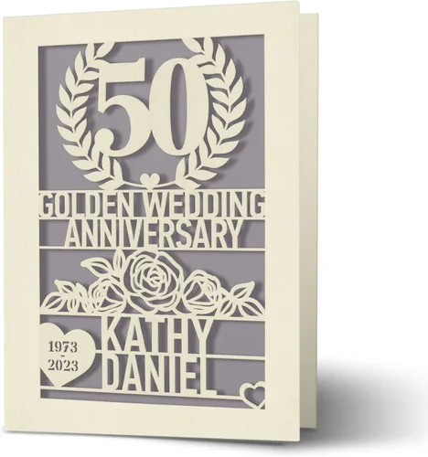 Miniatura 6 de EDSG Tarjeta de aniversario personalizada, regalos para ella, tarjetas de aniversario de boda, regalo de aniversario de boda, tarjetas de feliz