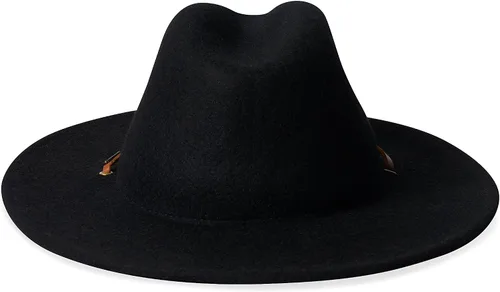 Miniatura 3 de Sombrero Fedora Brixton, de ala ancha, de campo, para hombre., M, Negro