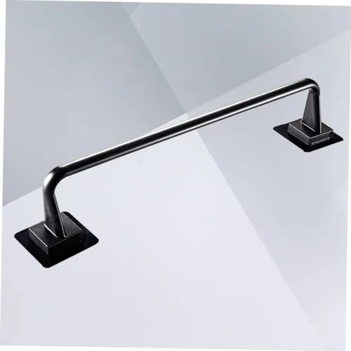 Miniatura 4 de Uonlytech Toallero negro multiusos para colgar en la pared, estantes para colgar toallas de mano, estante para toallas de dormitorio universitario