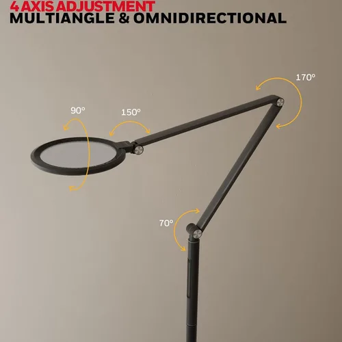 Miniatura 2 de Honeywell lámpara LED de pie - F01BK Sunturalux™ Luz de pie regulable para cuidar los ojos con control remoto, lámpara alta ajustable en 5