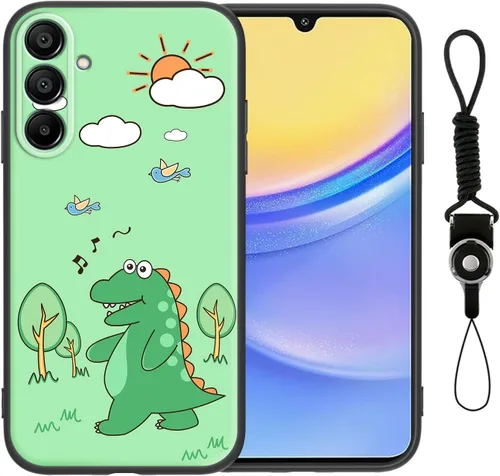 Miniatura 22 de Funda para Galaxy A51 5G (no compatible con la versión A51 4G) con correa de cordón, para niñas y mujeres, diseño lindo de anime, funda de silicona