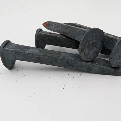 Miniatura 3 de Generic 1 Punta de Ferrocarril Única, Sin Usar, Acero de Alto Carbono, 5/16” x 6”, para Forja de Cuchillos, Artesanías, Decoraciones o Estacas al