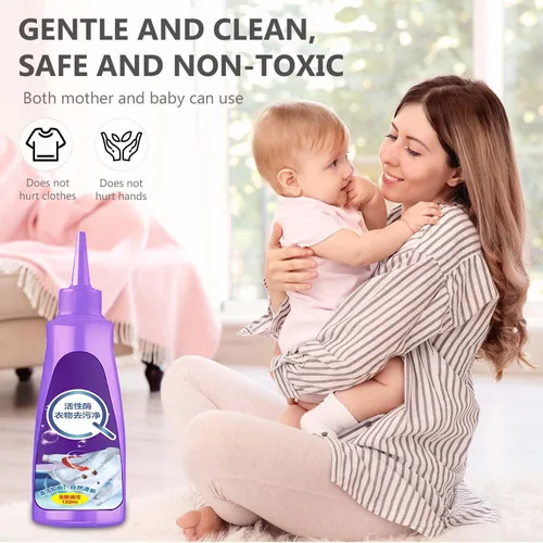 Miniatura 7 de Active Enzyme - Removedor de manchas para ropa, removedor rápido de manchas de lavandería, removedor de manchas de ropa con enzimas activas