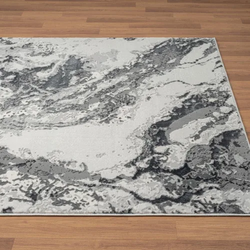Miniatura 7 de LUXE WEAVERS Alfombra abstracta de mármol gris 2X3