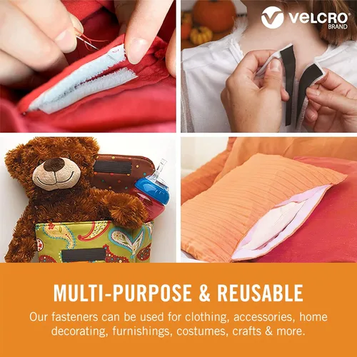 Miniatura 4 de VELCRO Brand Cinta de tela para coser – Sustituto de botones o cremalleras a presión – Alteraciones y dobladillos – Paquete a granel de cierre
