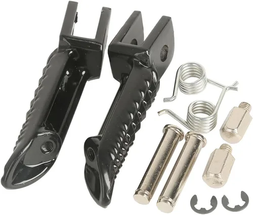 Miniatura 3 de TCT-MOTORPARTS Estriberas para reposapiés trasero delantero negro para Suzuki GSXR1000 2005-2025 GSXR600 750 2006-2025