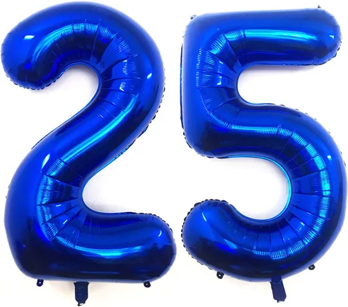 Miniatura 12 de Globos gigantes de 40 pulgadas, color azul marino, gigantes, gigantes, gigantes, enormes de aluminio de 12 o 21, globos digitales de número de Azul