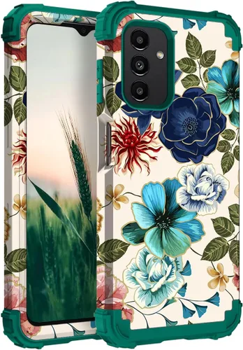Miniatura 53 de Hocase Funda para Galaxy A37 5G, protección resistente a prueba de golpes, parachoques de goma de silicona suave+funda protectora híbrida