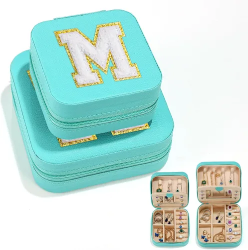 Parima Regalos de cumpleaños para mujeres, juego de 2 piezas de joyería de viaje, regalos de viaje, regalos para amigas, regalos personalizados,