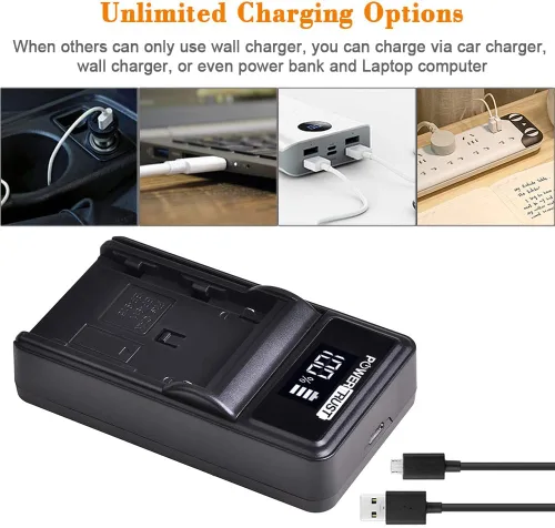 Miniatura 3 de Batería BP-970G BP970G BP-975 y cargador USB LED para Canon EOS C100, EOS C100 Mark II, EOS C300, EOS C300 PL, EOS C500, EOS C500 PL, GL2, XF100