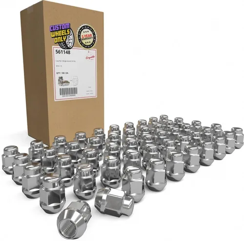 Miniatura 14 de Wheel Accessories Parts 20 tuercas de llanta M14x1.5 14x1.5 rosca OEM estilo fábrica 1.65" largo negro 7/8" 0.866 in hexagonal para Jeep Wrangler