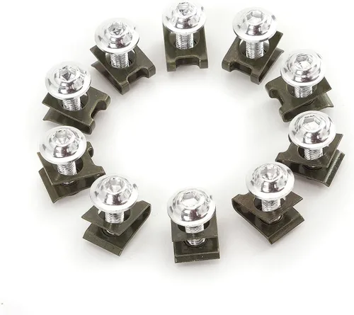 Miniatura 9 de 30 unids M6 0.236 in motocicleta carenado cuerpo tornillo tornillo spire velocidad sujetador tuerca ajuste para S1000RR CBR1000RR Ninja ZX10R