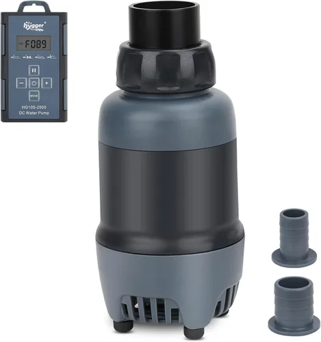 hygger Bomba de agua para acuario de 24 V CC, bomba sumergible de 660 GPH 30 W 9.8 pies con controlador, bomba de fuente de agua con 3 boquillas