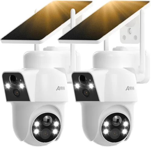 Miniatura 15 de ANRAN Cámara de seguridad solar 2K inalámbrica para exteriores, alimentación permanente con panel solar integrado, cámaras de seguridad WiFi