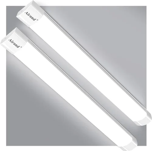 Miniatura 9 de Airand Paquete de 2 luces LED para tienda, 2 pies, 18 W, 5000 K, protección IP66, iluminación debajo del gabinete, luz LED para garaje, banco