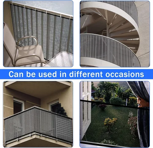 Miniatura 5 de Red para escalera, Barrera de seguridad para bebés para escaleras sin necesidad de perforación, Barrera de seguridad para pasamanos de bebé, 18 pies