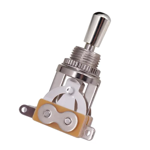 Miniatura 6 de JD.Moon Interruptor de palanca de 3 vías para guitarra eléctrica, interruptor selector de pastilla con perilla de punta de latón (negro)