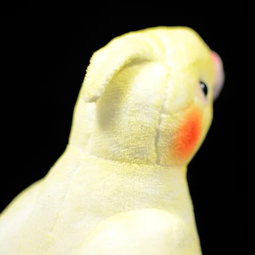 Miniatura 3 de lilizzhoumax Cockatiel - Juguete de peluche de loro de imitación, juguete de peluche de pájaro de simulación, regalos suaves Kawaii para niños, Gris