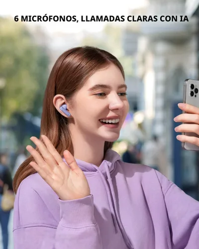 Miniatura 6 de Soundcore P40i by Anker, auriculares inalámbricos con cancelación de ruido, cancelación de ruido adaptativa a ambientes, graves pesados, tiempo