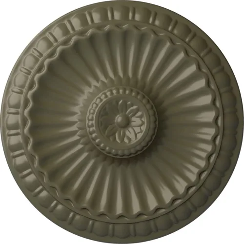 Miniatura 40 de Ekena Millwork CM11LI Medallón de techo Linus, 11 1/4"OD x 1 1/8"P 11 1/4", imprimado en fábrica Primed