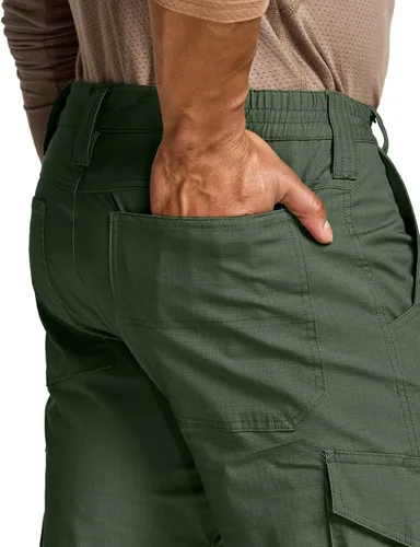 Miniatura 7 de CQR Men's Flex Ripstop Tactical Pants, Water Resistant Stretch Cargo Pants, Lightweight EDC Hiking Work Pants