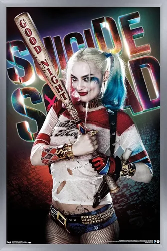 Miniatura 14 de Trends International DC Comics Movie - Escuadrón suicida - Póster de pared de buenas noches, 22.375 x 34 pulgadas, versión enmarcada en negro