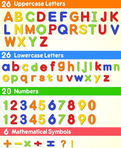 Miniatura 2 de Coogam EVA, letras magnéticas con números de 78 piezas del alfabeto ABC 123 para nevera, coloridos juguetes educativos, aprendizaje preescolar