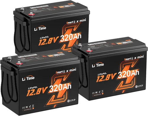Miniatura 8 de LiTime Batería LiFePO4 de 12 V 230 Ah, recargable, de litio, más de 4000 ciclos profundos, energía de respaldo para casa rodante, remolque de viaje