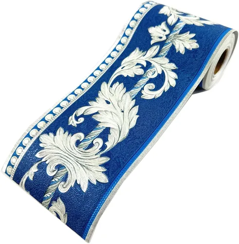 Moyishi Papel de pared 3D de peonía real de 16.4 ft, fácil de aplicar (azul oscuro)