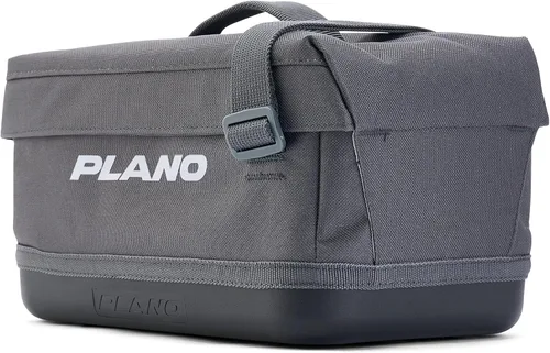Miniatura 3 de Plano Bolsa de aparejos de pesca de vanguardia para fines de semana, base impermeable moldeada, almacenamiento espacioso, mangas de herramientas