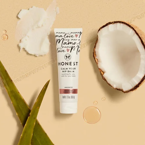 Miniatura 3 de The Honest Company Mama Calm Your Nip Balm, crema nutritiva calmante para pezones para lactancia, piel de bebé sensible naturalmente derivada