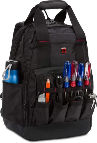 Miniatura 7 de SwissGear Mochila de bolsa de herramientas, se adapta hasta, Negro, Mediana
