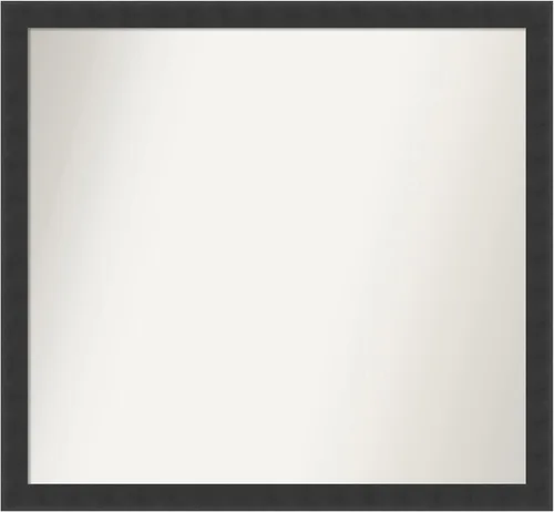 Miniatura 144 de Amanti Art Espejo de baño negro para sobre fregadero, 22 x 22 pulgadas, espejo de tocador cuadrado estrecho negro Avon, marco de madera casual